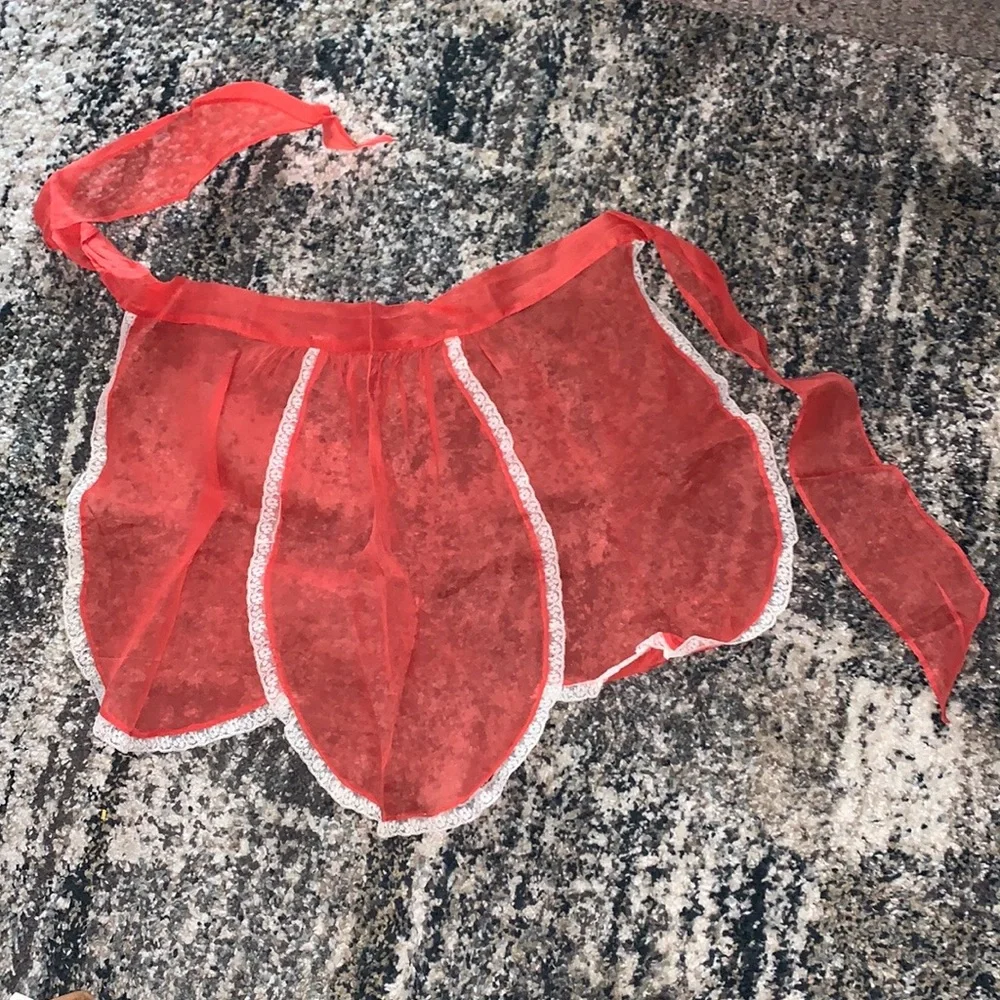 Vintage Sheer Handmade Apron Pre owned